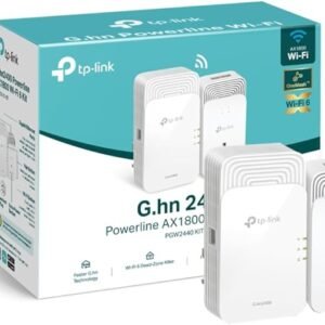 TP-Link  PGW2440 Kit TP-Link PX50 G.hn AX1800 Powerline Wi-Fi 6 Kit (EasyMesh, Gigabit Ports, Extra Power Socket)