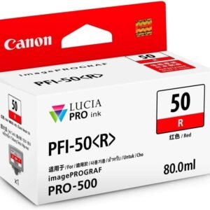 Canon 0542C001AA Canon PFI‑50 R Red Ink Cartridge