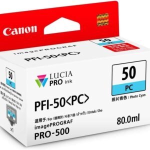 Canon 0538C001AA Canon PFI‑50 PC Photo Cyan Ink Cartridge