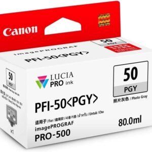 Canon 0541C001AA Canon PFI‑50 PGY Pale Gray Ink Cartridge