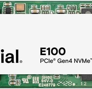 Crucial CT1000E100SSD8 Crucial E100 1000GB PCIe Gen4 2280 NVMe M.2 SSD