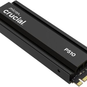 Crucial CT2000P510SSD5 Crucial® P510 2TB PCIe Gen5 NVMe™ 2280 M.2 SSD with heatsink