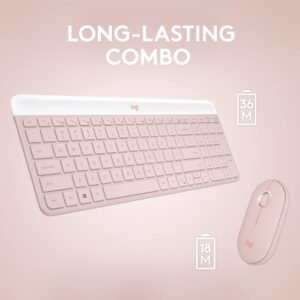 Logitech 920-011326 Logitech MK470 Wireless Slim Combo  - Rose