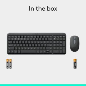 Logitech 920-013559 MK250 Compact Wireless Combo - Graphite
