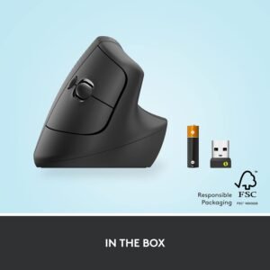 Logitech 910-006479 Logitech Lift Vertical Ergo Wireless Mouse - Graphite