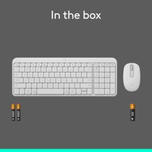 Logitech 920-013560 MK250 Compact Wireless Combo - Off White