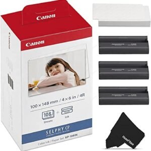 Canon 3115B001AA KP-108IN (4R Size Paper + Ink Cartridge 108 sheets)