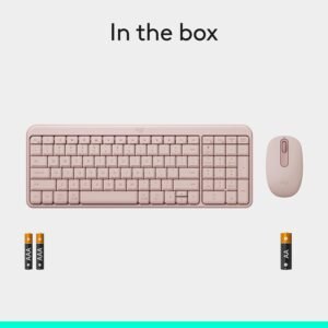 Logitech 920-013561 MK250 Compact Wireless Combo - Rose