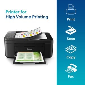 Canon E4570 Canon PIXMA E4570 All-in-One Wireless Printer (Print/Scan/Copy/Fax, Wi-Fi, Auto Document Feeder)