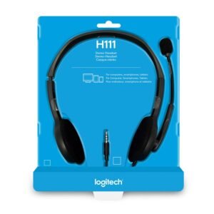 Logitech 981-000588 Logitech H111 Basic Stereo Wired Headset Single 3.5mm Jack