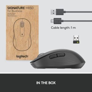 Logitech 910-006282 Logitech Signature M650 Wireless Mouse for Business - GRAPHITE