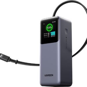 UGREEN 95670B UGREEN PB726_95670B 20000mAh 165W PD Power Bank with retractable Cable and CCC