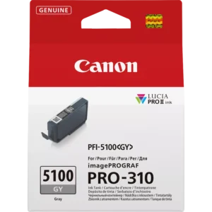 Canon 6959C003AA Canon PFI‑5100 GY Gray Ink Cartridge