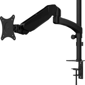 MSI MAG MT81 Single Monitor Arm – Table Mount, VESA 75x75 / 100x100, Supports up to 8kg with Full Motion & Cable Management