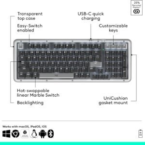 Logitech 920-013584 Logitech ALTO KEYS K98M - Graphite