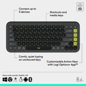 Logitech 920-013083 Logitech Pop Icon Keys - Graphite