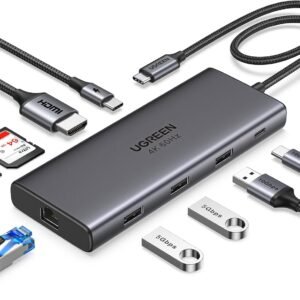 UGREEN 15532 UGREEN Revodok Pro 109 9-in-1 USB-C Hub (HDMI 4K@60Hz, 100W PD, RJ45, USB 3.2/2.0, SD/TF)