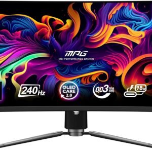 MSI MPG 341CQPX QD-OLED 34″ UWQHD 240 Hz Curved Gaming Monitor