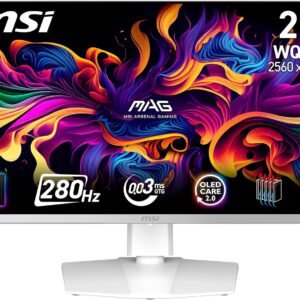 MSI MAG 272QPW QD‑OLED X28 26.5″ WQHD 280 Hz Flat Gaming Monitor
