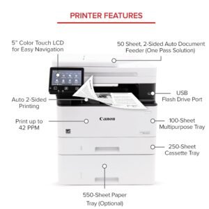 Canon 7188C010AA Canon imageCLASS MF465dw II All‑in‑One Mono Laser Printer