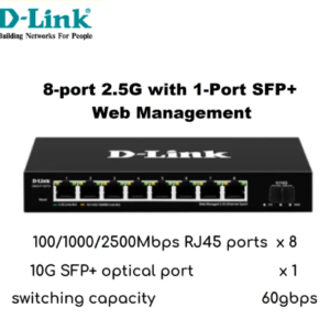 D-LINK DMS-F109TS 8-port 2.5G with 1-Port SFP+ Web Management Desktop Switch