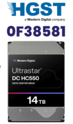 Western Digital 0F38581 3.5in 26.1MM 14000GB 512MB 7200RPM SATA ULTRA 512E SE NP3