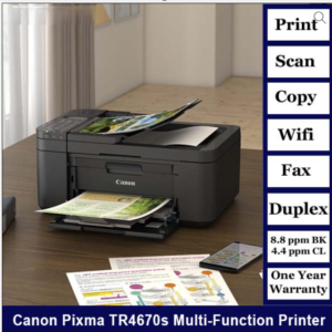 Canon 2233C012AA Canon PIXMA TR4670s All-in-One Wireless Printer (With Fax & Auto Feeder, Print/Scan/Copy/Fax, New Model)
