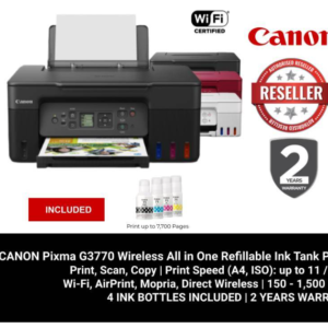 Canon 5805C052AA Canon PIXMA G3770 All-in-One Wireless Printer (4‑Colour Refillable Ink Tank, Print/Scan/Copy, New Model)