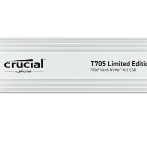 Crucial CT2000T705SSD5A Crucial® T705 2TB PCIe Gen5 NVMe M.2 SSD with limited edition white heatsink