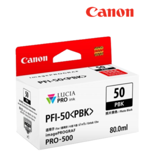 Canon 0534C001AA Canon PFI‑50 PBK Photo Black Ink Cartridge