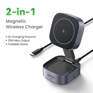 UGREEN 55963 UGREEN W756_55963 Qi2.2 30W 2-in-1 Magnetic Wireless Charger