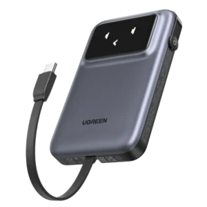 UGREEN 35603B UGREEN PB511 10000mAh 30W PD Power Bank with Built-in USB-C to USB-C Cable, Black