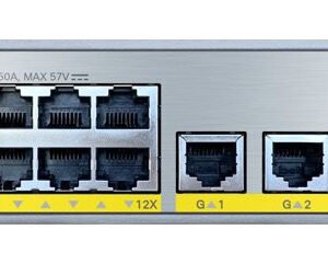 Cisco Catalyst 9000 Compact Switch 12 port PoE+, 240W,HVDC,Adv (C9200CX-12P-2XGH-A)